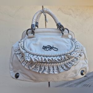 BETSEY JOHNSON Vintage White Leather Satchel - NWOT